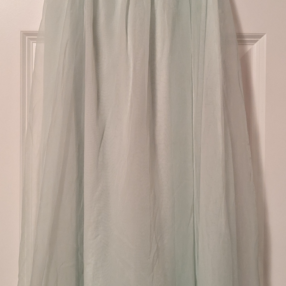 Vintage Miss Elaine Mint Green Babydoll Nightgown Peignoir Chiffon Applique 1960 - Picture 9 of 12